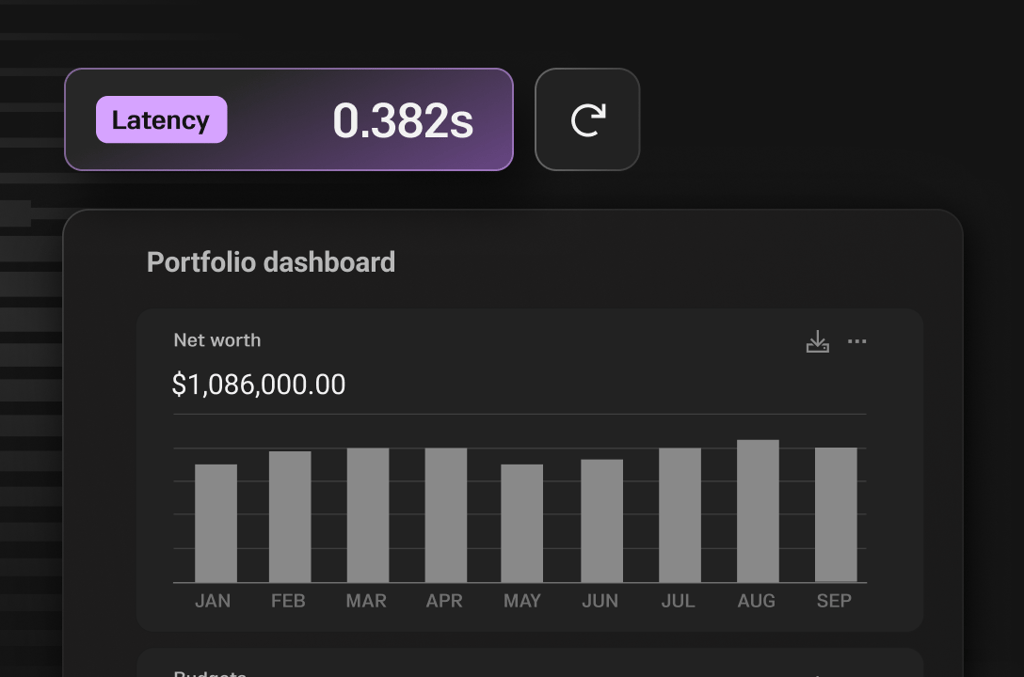 Real-time portfolio dashboards
