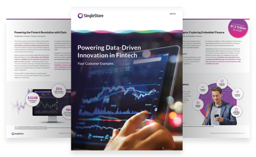 EBook: Data-Driven Innovation For Fintech - SingleStore