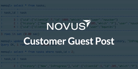 Customer Guest Post: Learning the SingleStore JSON Column Type