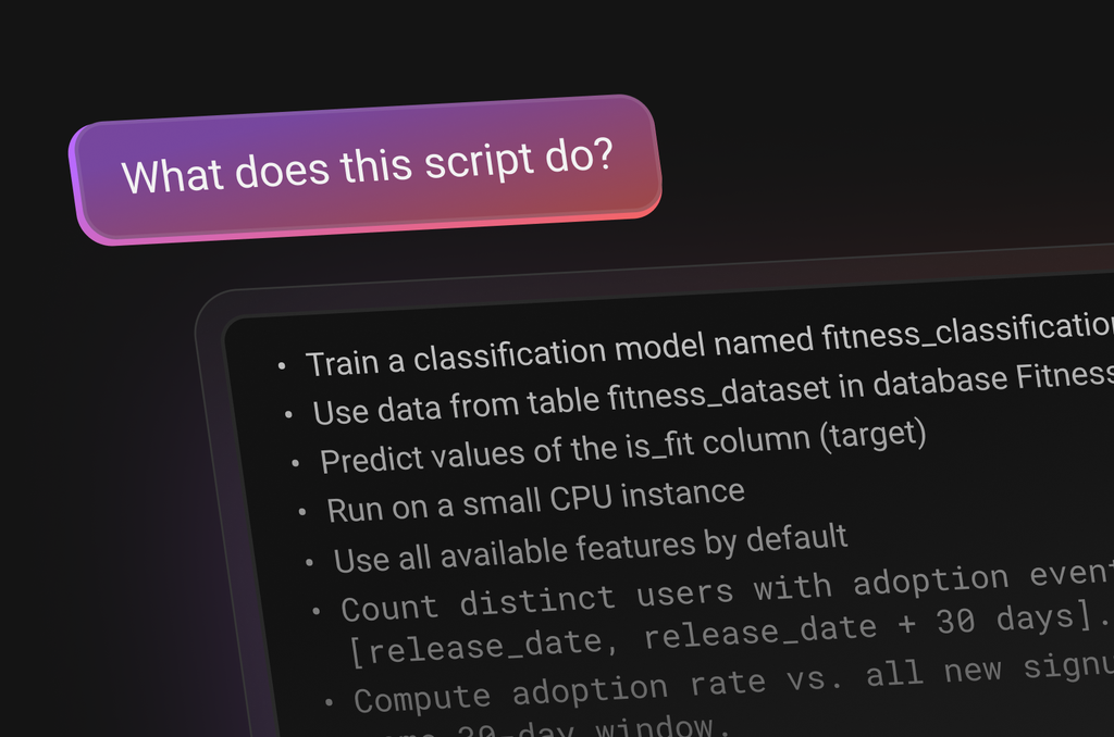 No-ETL, No-Notebook workflow
