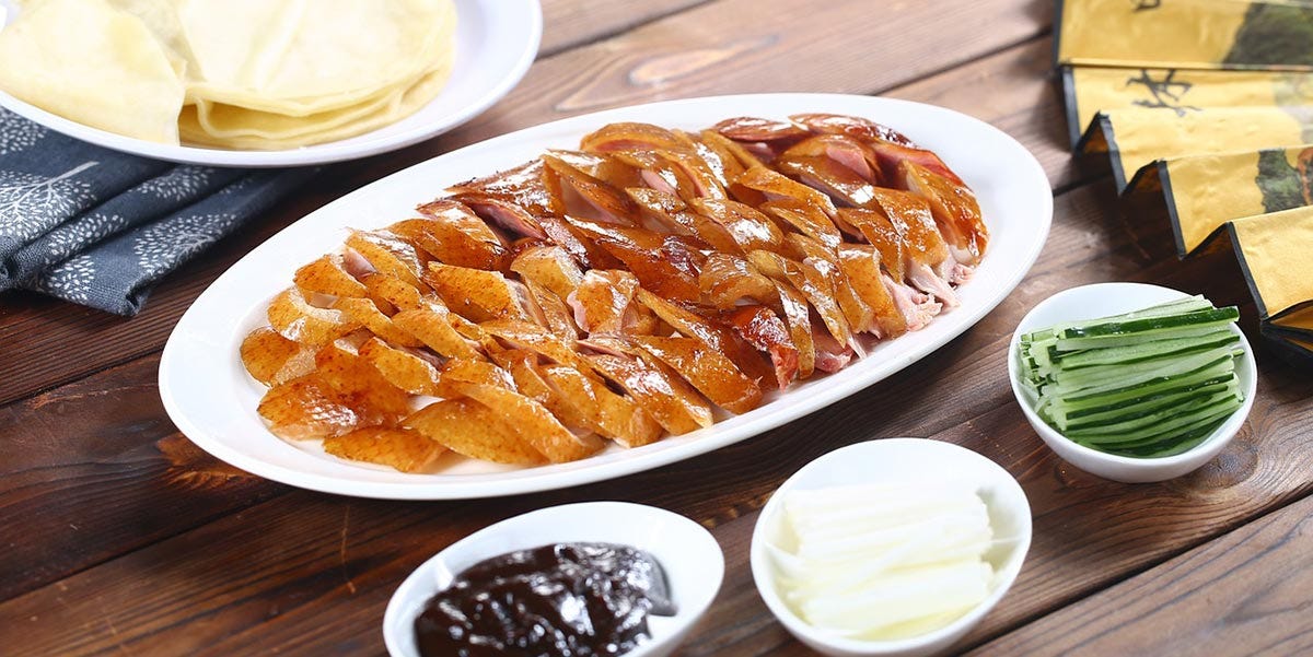 Some would say, peking duck is the national dish of China.