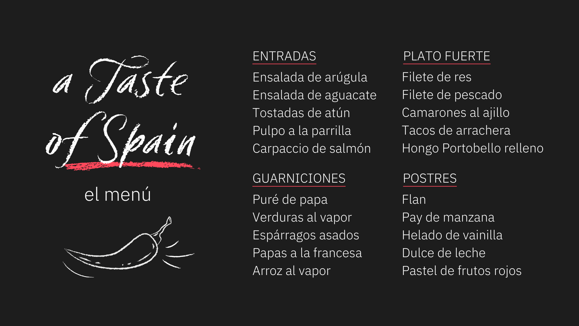 spanish-menu