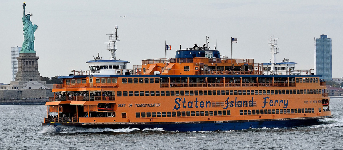 The Staten Island Ferry will take you to Staten Island from NYC.