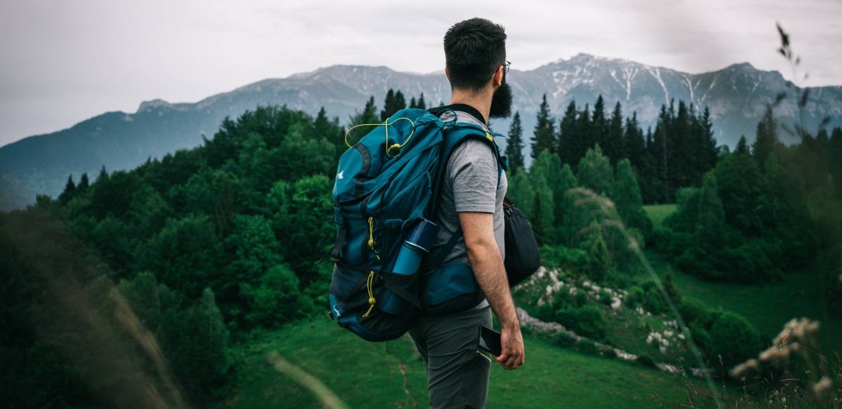 Man exploring Romania.