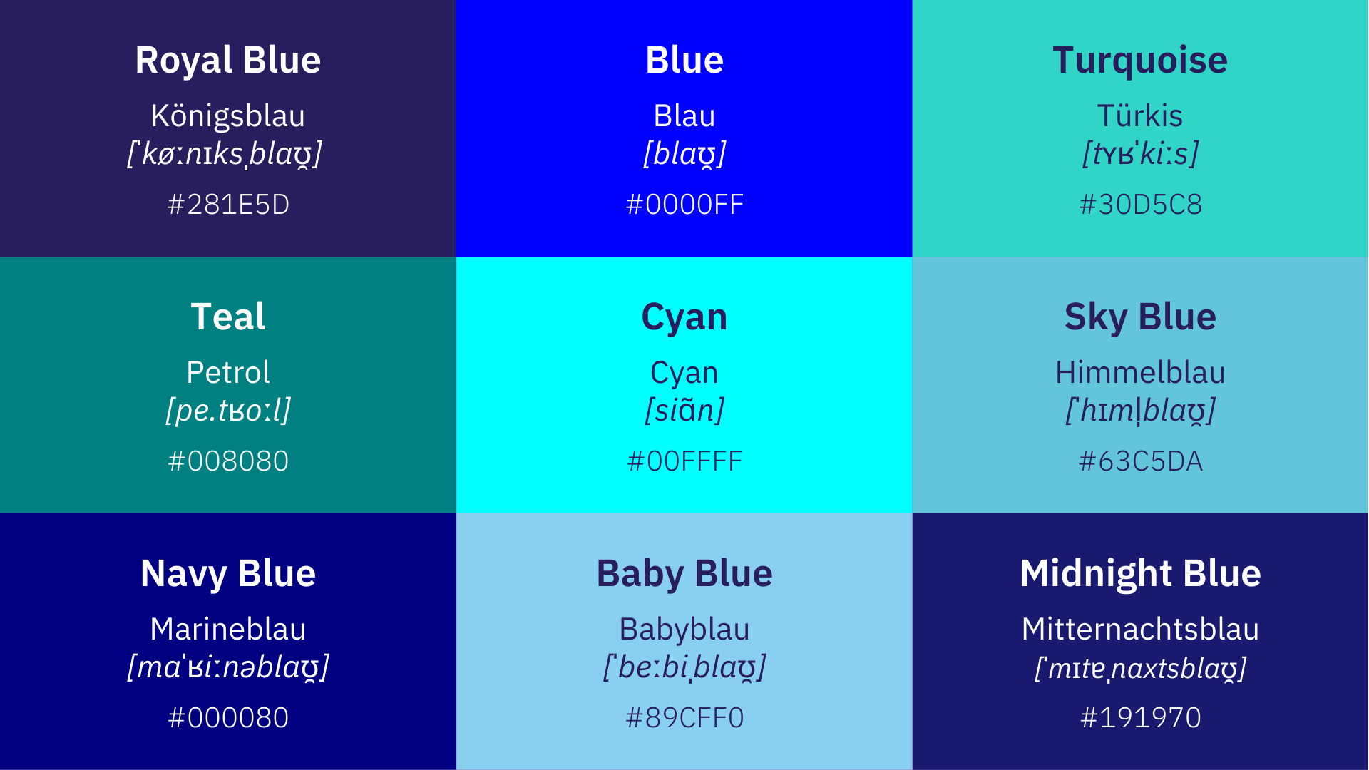 Colors In German 90 Mesmerizing Shades From Lilac To Lemon