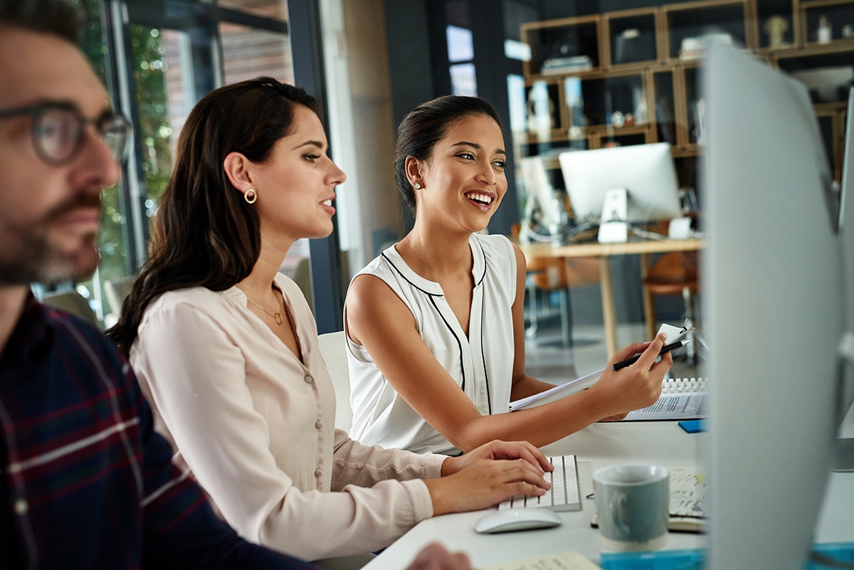 Employees learning English as it one of the best languages to learn for business.