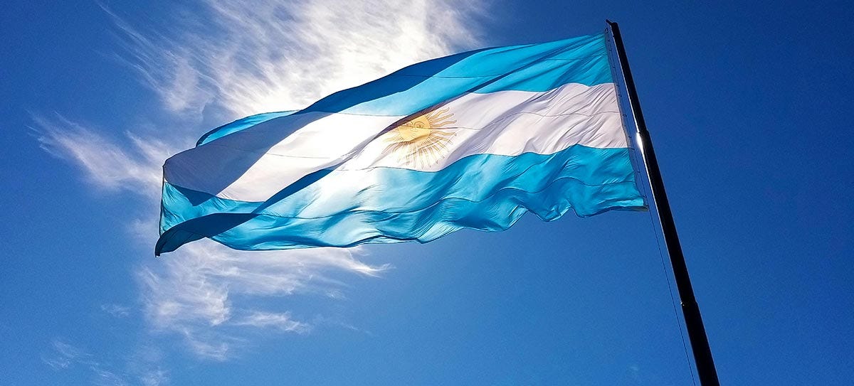 Argentina flag.