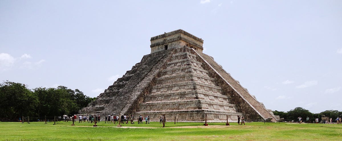 Chichen Itza’s El Castillo is architecturally aligned with astronomical events and is one of the seven wonders of the world.