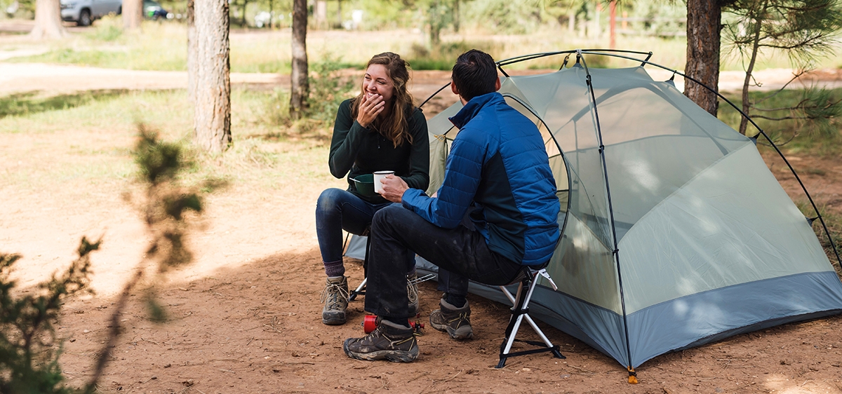 While camping, it's a good opportunity to ask how are you in German slang.