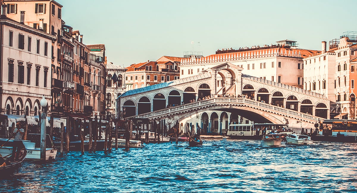Venice canal in Italian.