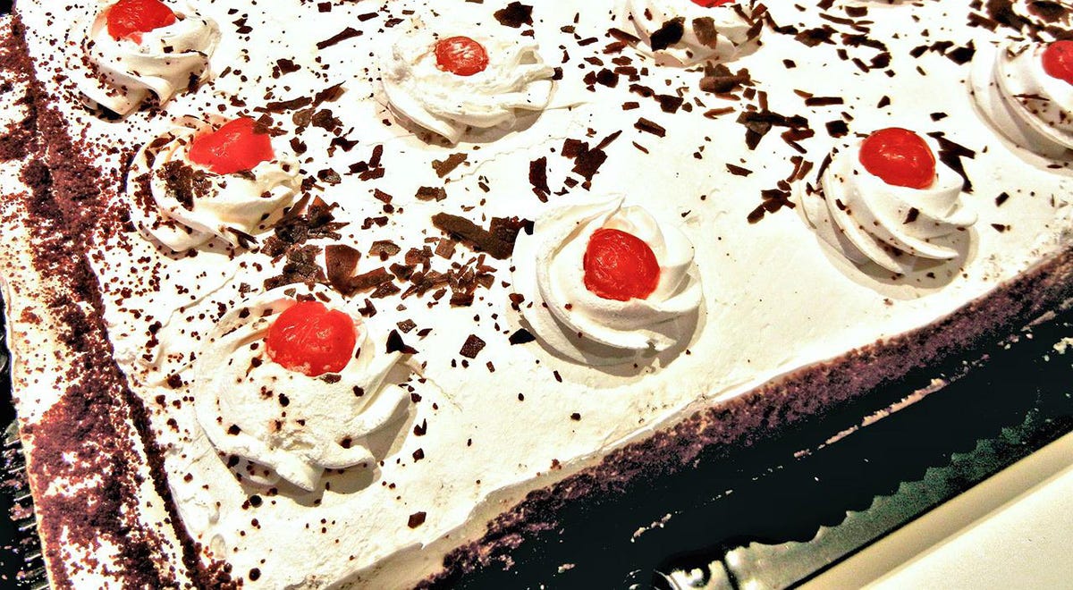 Black forest cake in German.