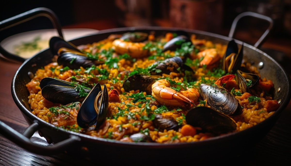 Paella is one of the best-known dishes in Spanish cuisine.
