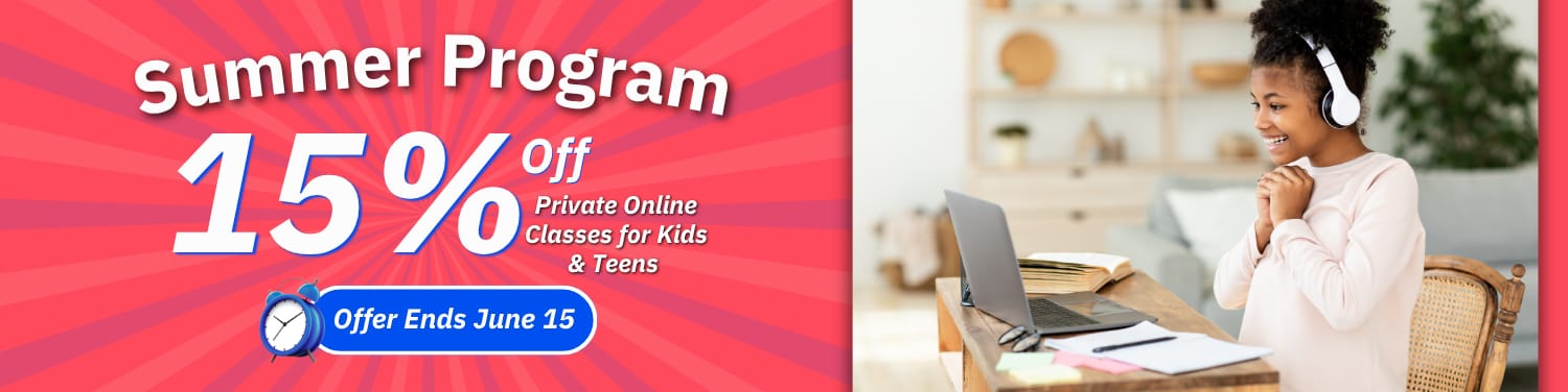 Flexbible online language classes for ages 7-15