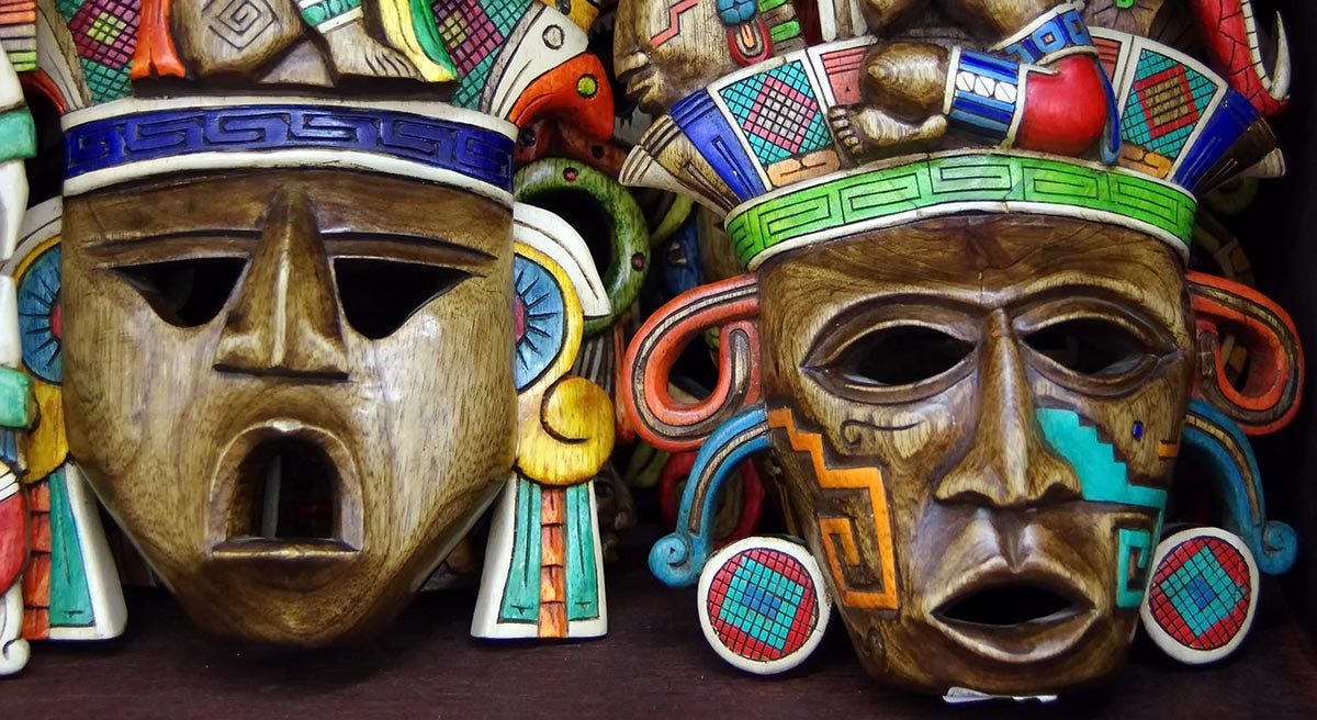 Mexican mask art.