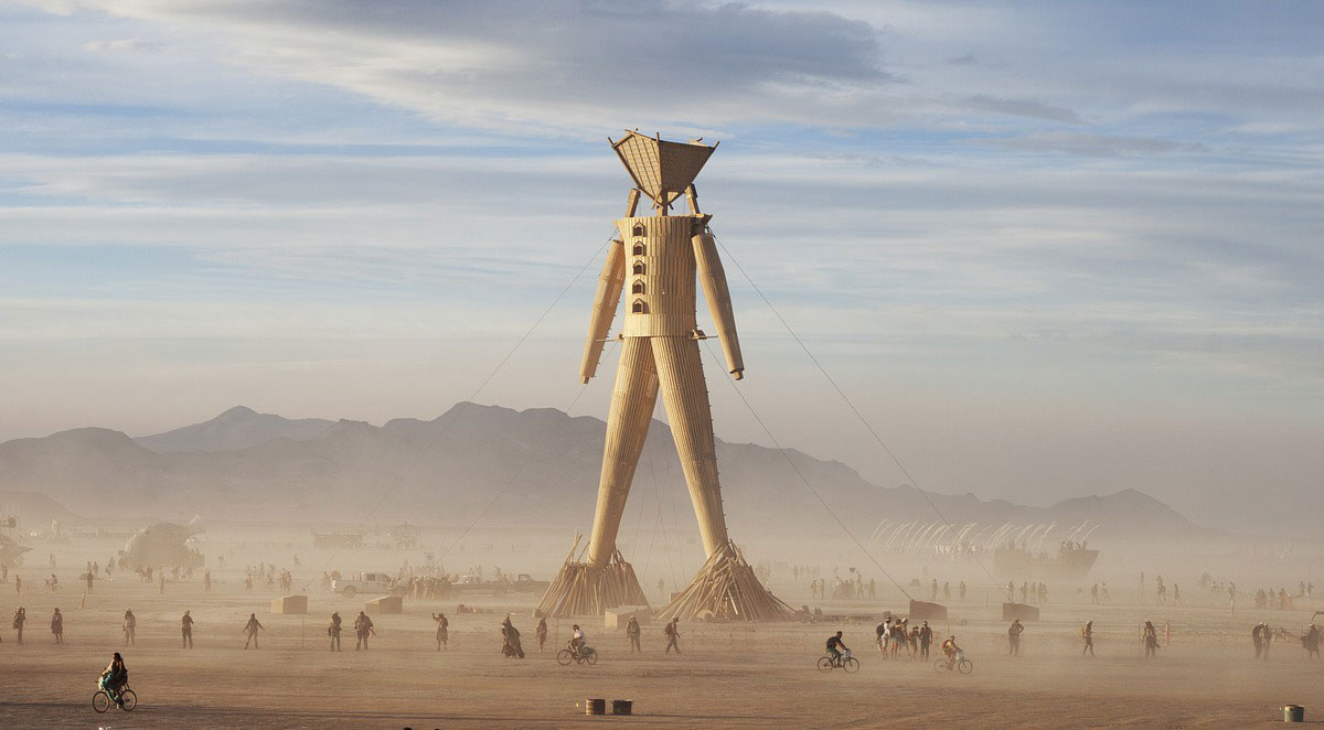 Burning Man is an experimental event in Nevada's Black Rock Desert.