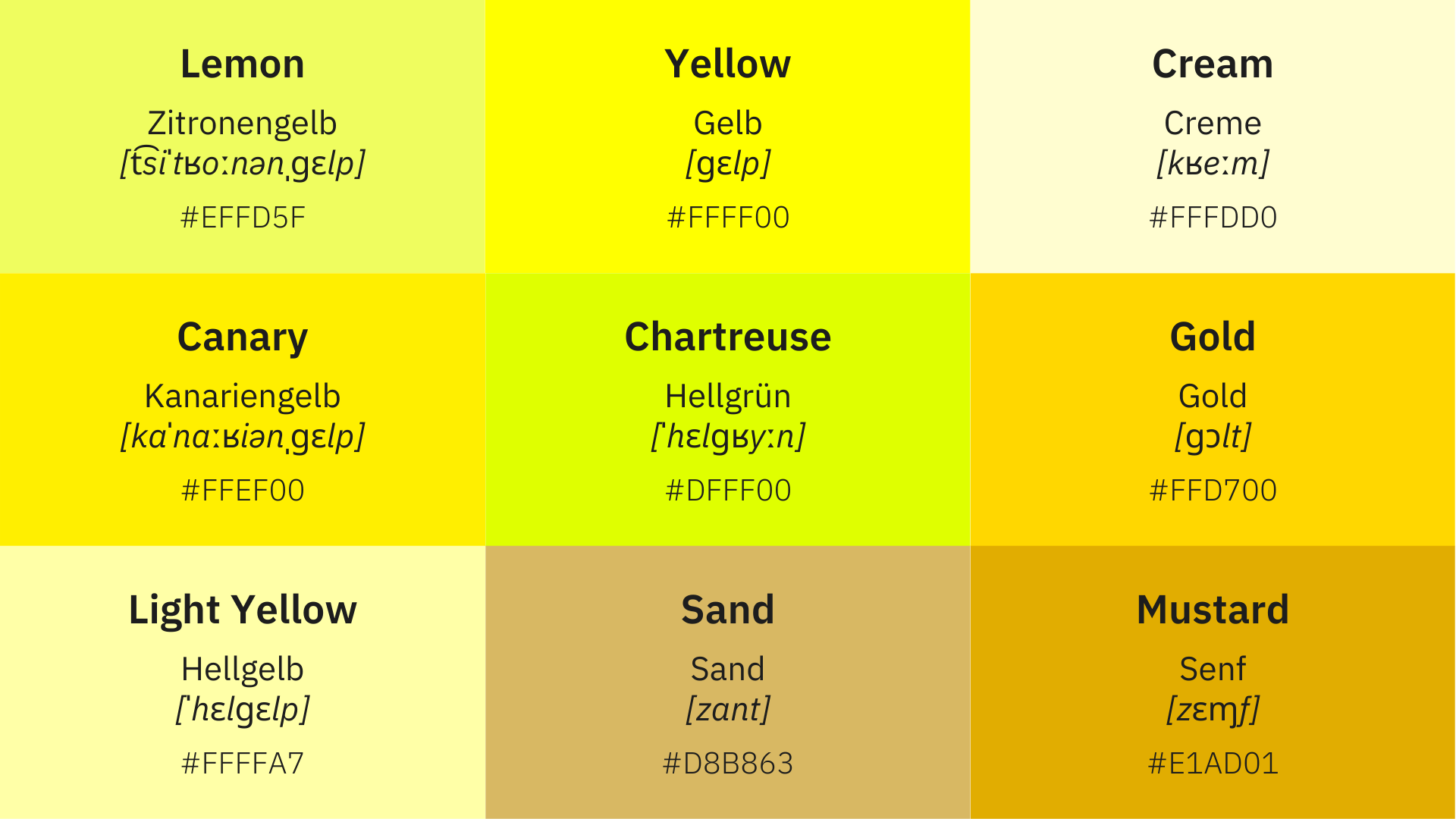 Colors In German 90 Mesmerizing Shades From Lilac To Lemon
