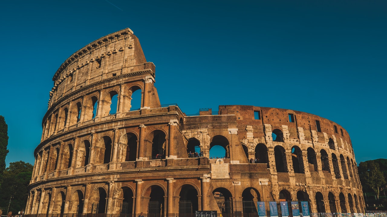 Colosseum in Rome and Italy.