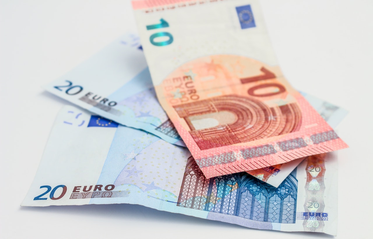 Euros money notes