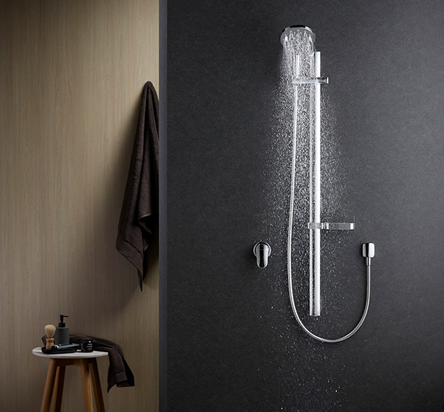Rail shower