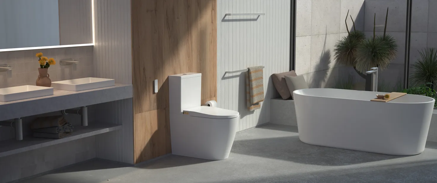 Modern bidet demonstrating hygienic benefits