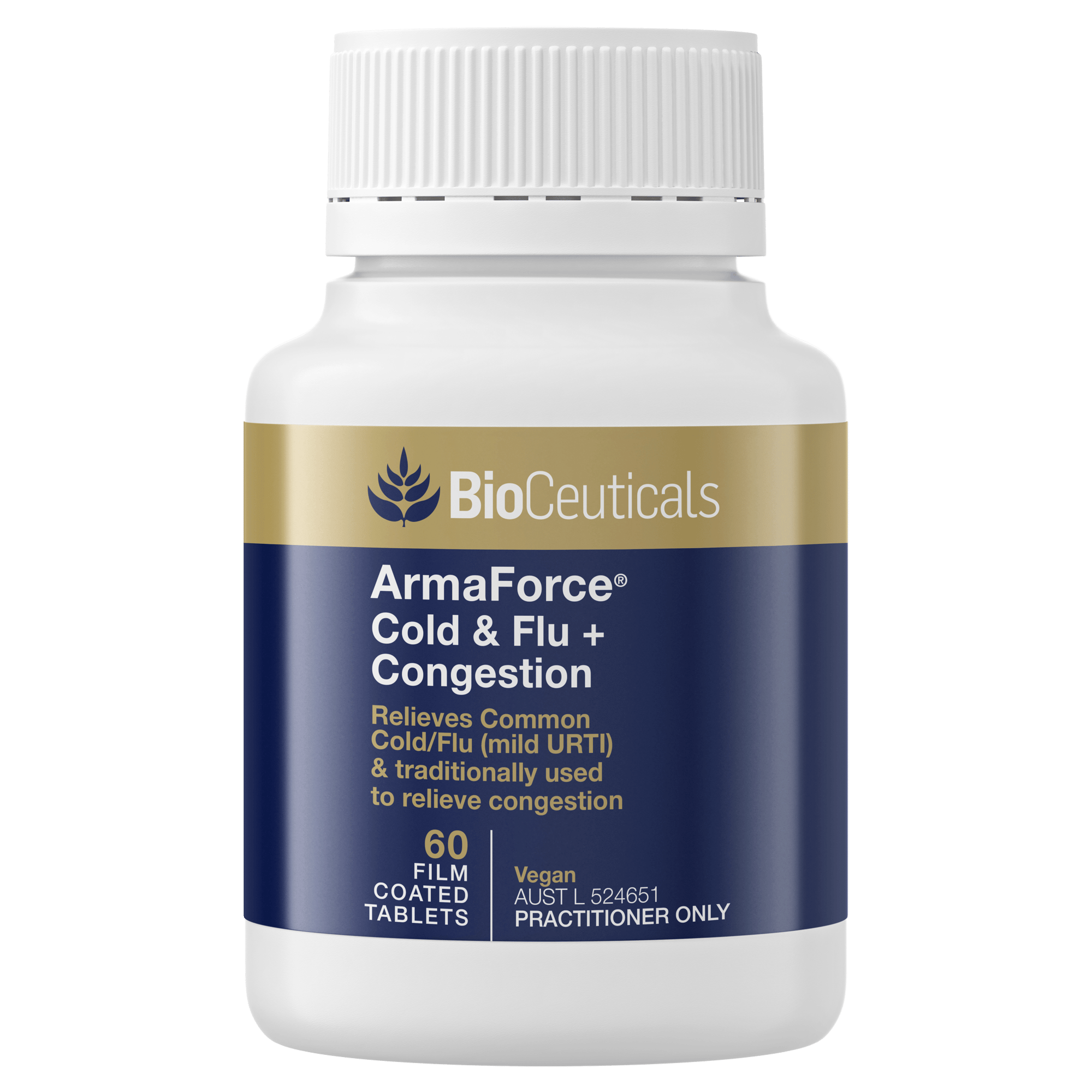 ArmaForce® Cold &  Flu + Congestion - 60 Tablets - 9337896004296