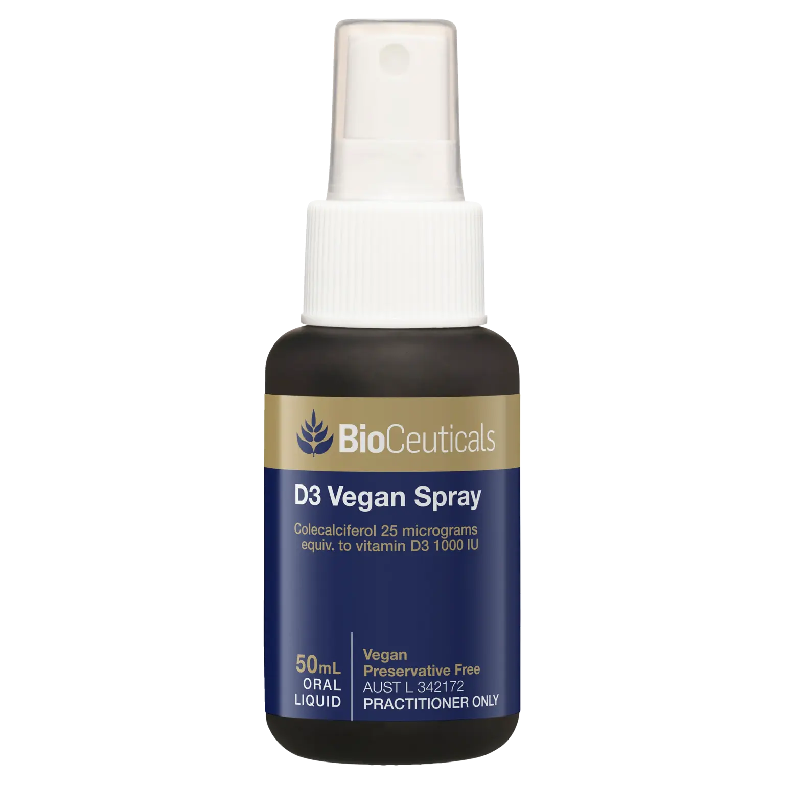 D3 Vegan Spray - 50 mL Oral Liquid - 9337896003398