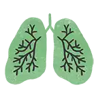 Respiratory disease icon