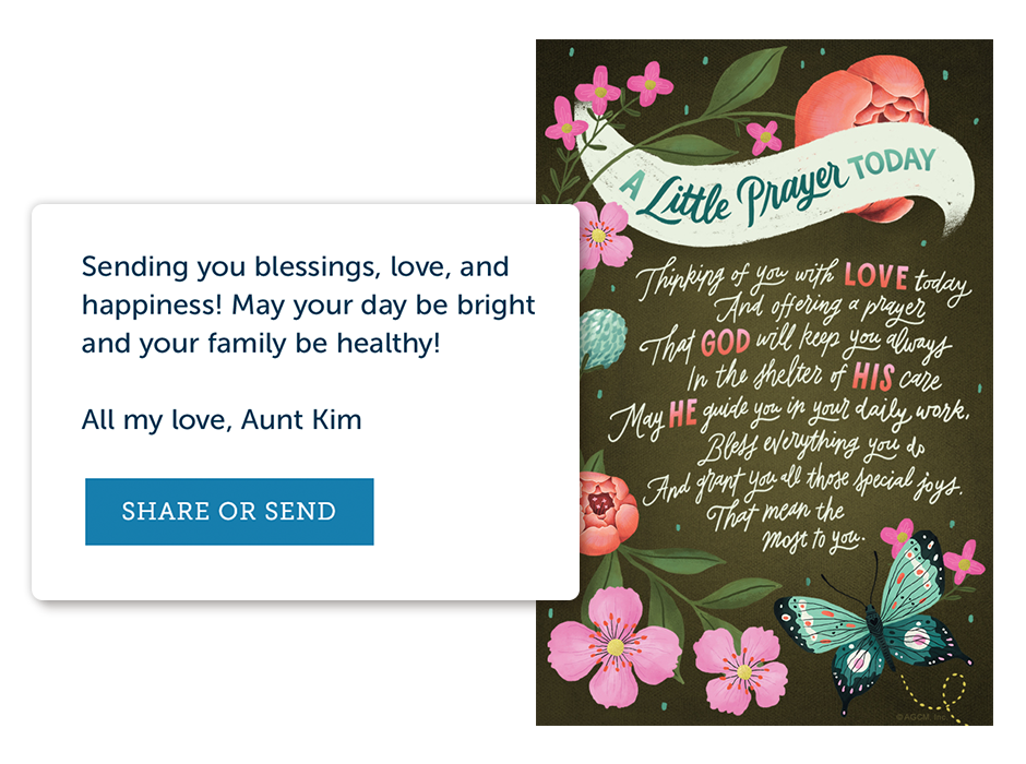 Personalize your postcard