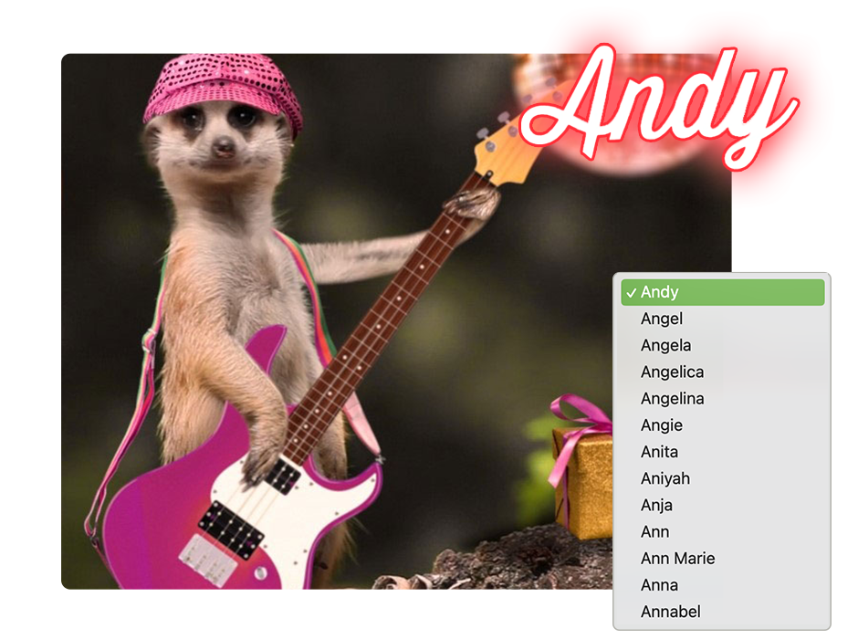 Personalize your ecard