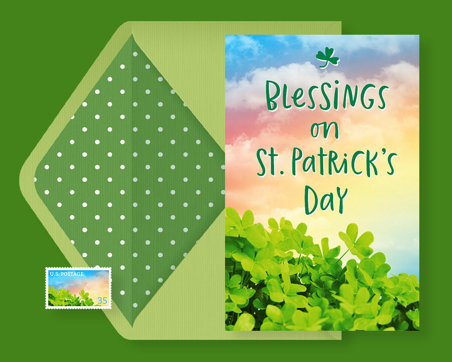 Print or digitally send magically fun St. Patrick's Day blessings with all your friends and family!