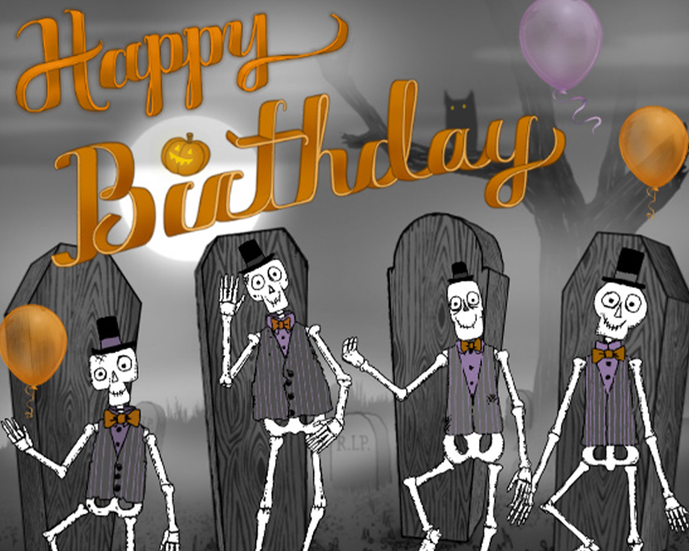 Spooky Birthday Cards
