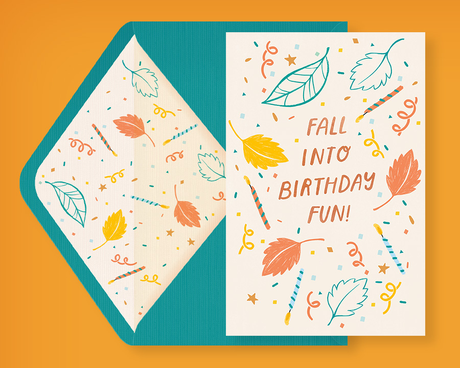 Fall Birthday Cards