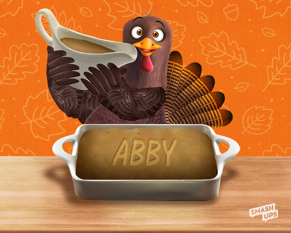 Gobble up some personalized Thanksgiving SmashUps™ they'll love!