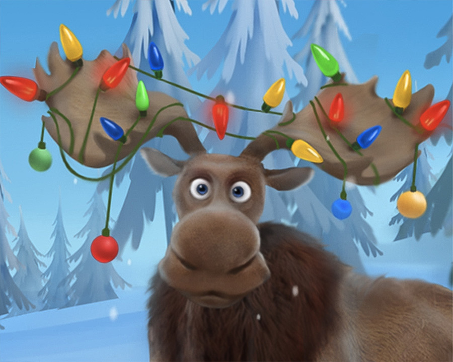 Talking Christmas Moose