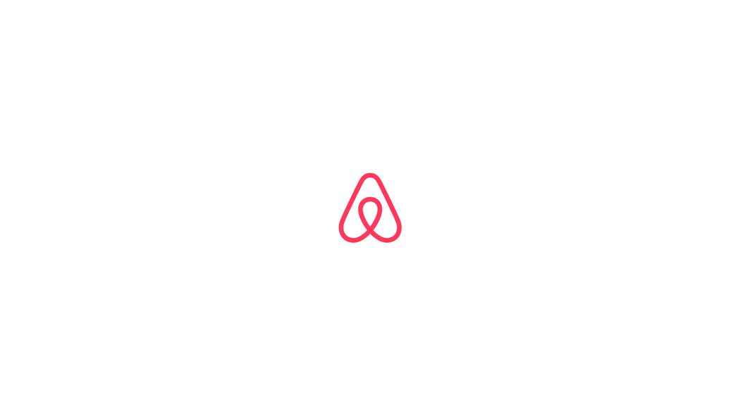 The Airbnb logo appears on a white background.