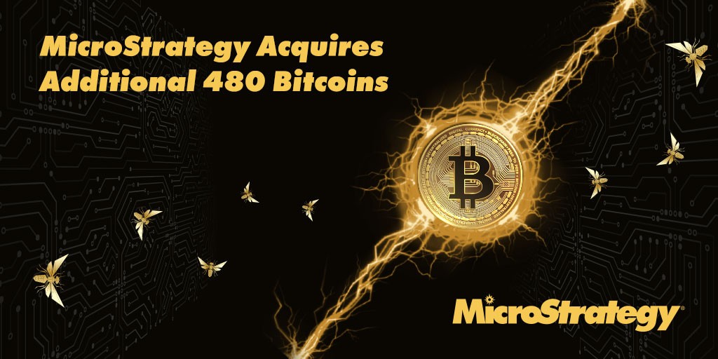 MicroStrategy Acquires Additional 480 Bitcoins