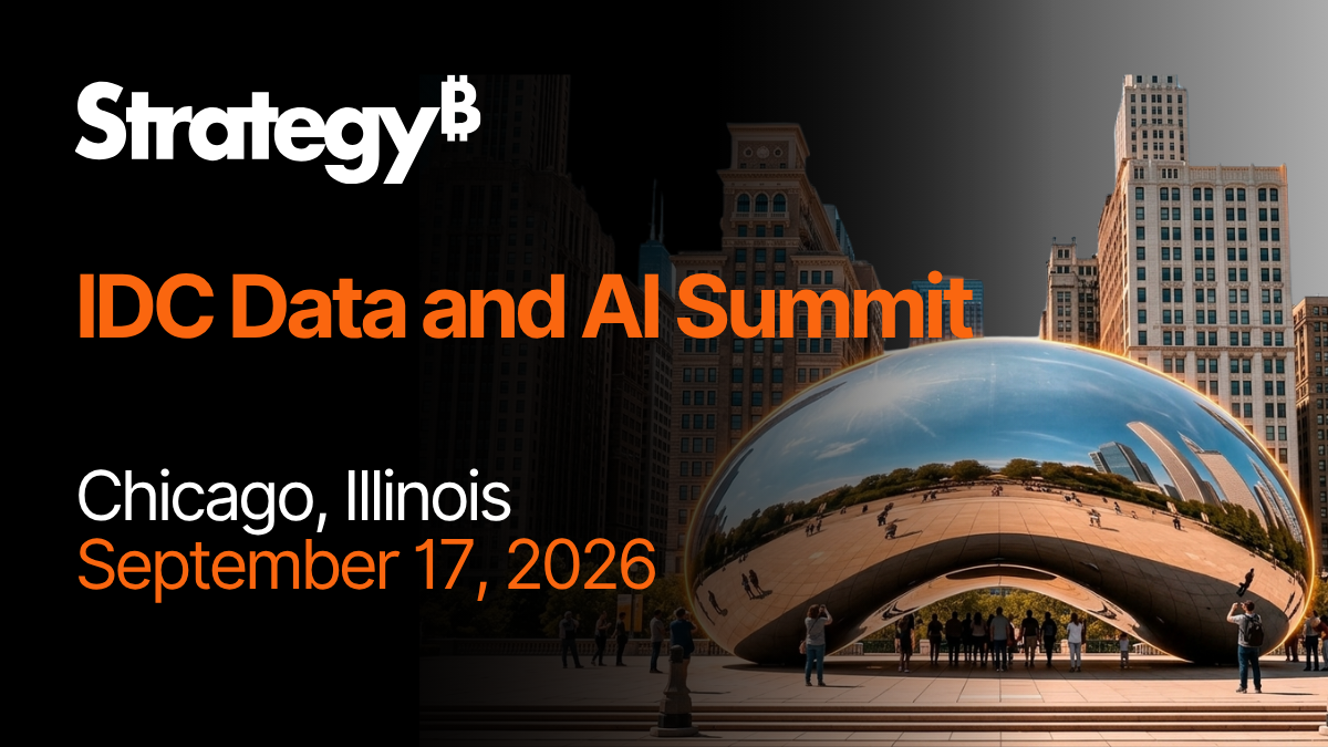 Strategy at IDC Data and AI Summit Chicago
