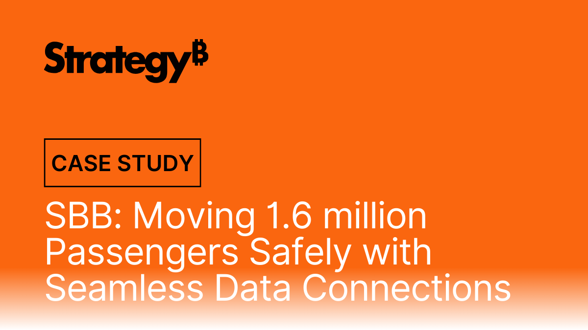 SBB: Moving 1.6 million Passengers Safely with Seamless Data Connections