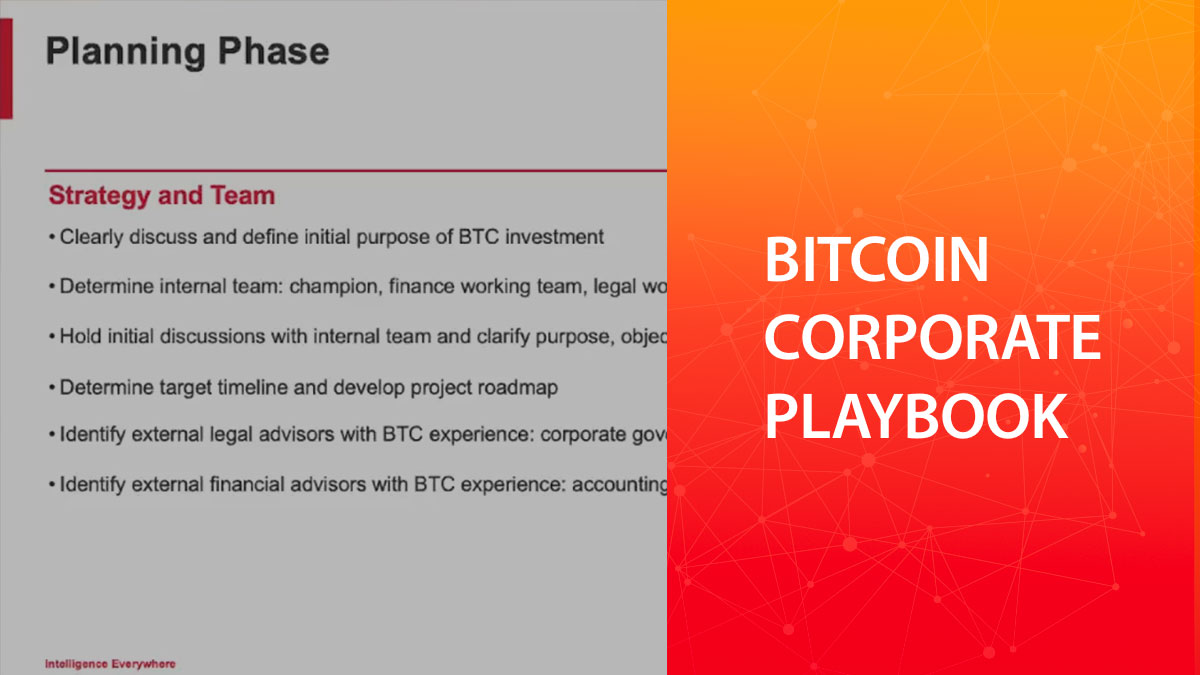 World 2021 - Bitcoin Corporate Playbook