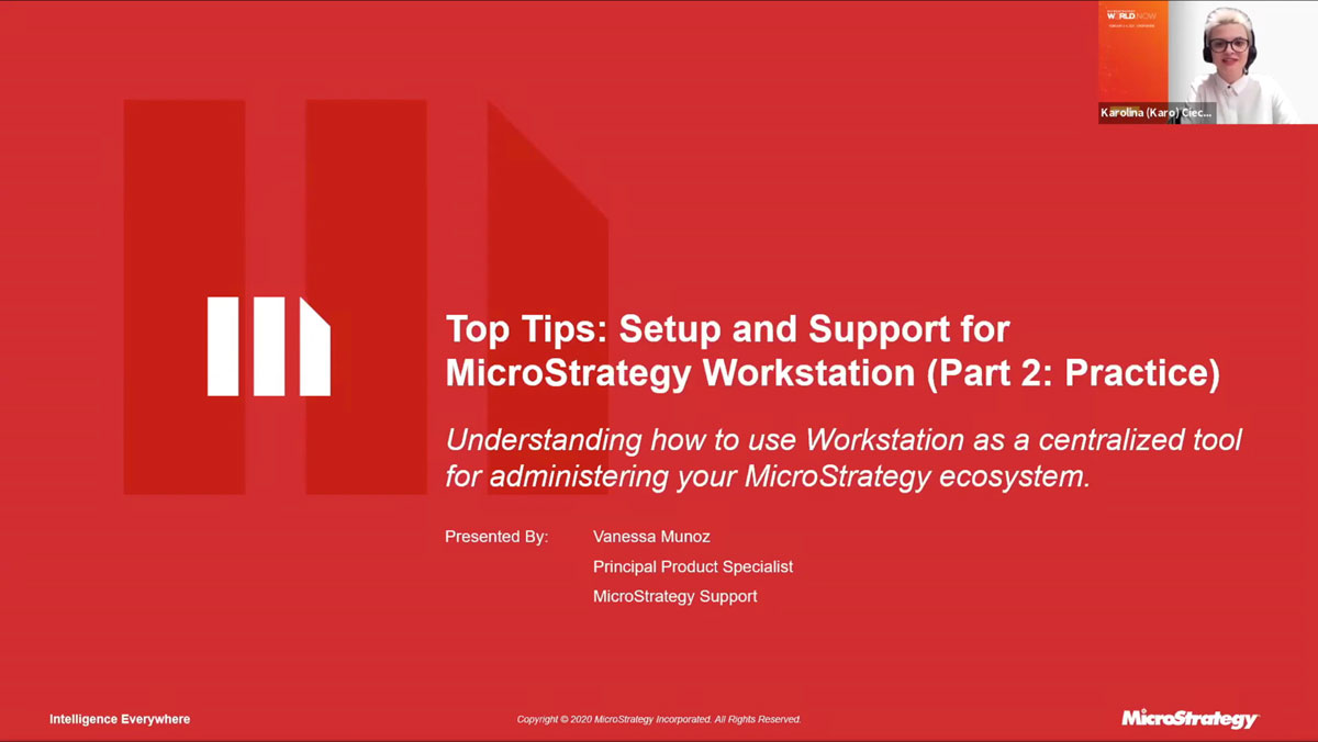 Top Tips Setup and Support for MicroStrategy Workstation (Part 2)