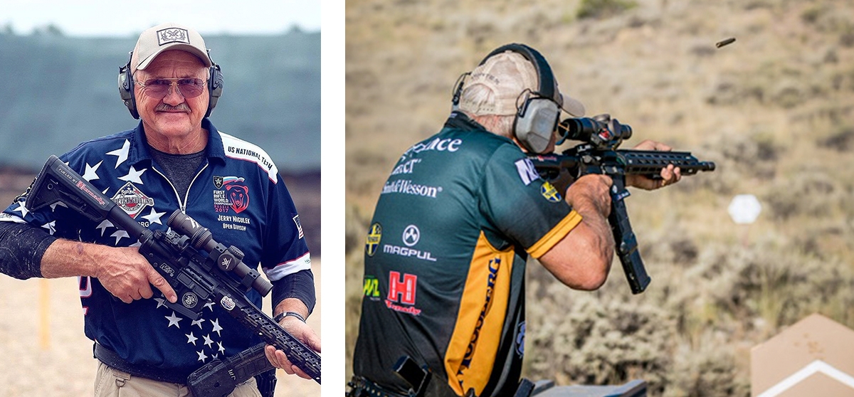 Jerry Miculek at the range