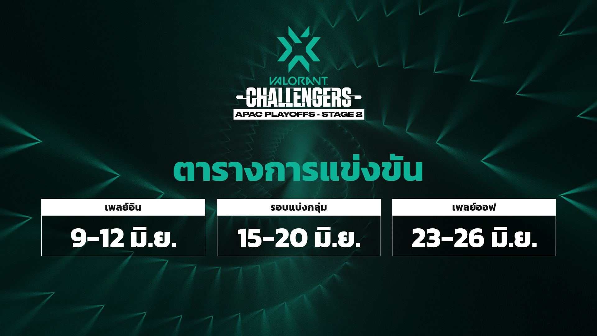 ภาพรวมของ Vct Challengers Apac Playoffs Stage 2 