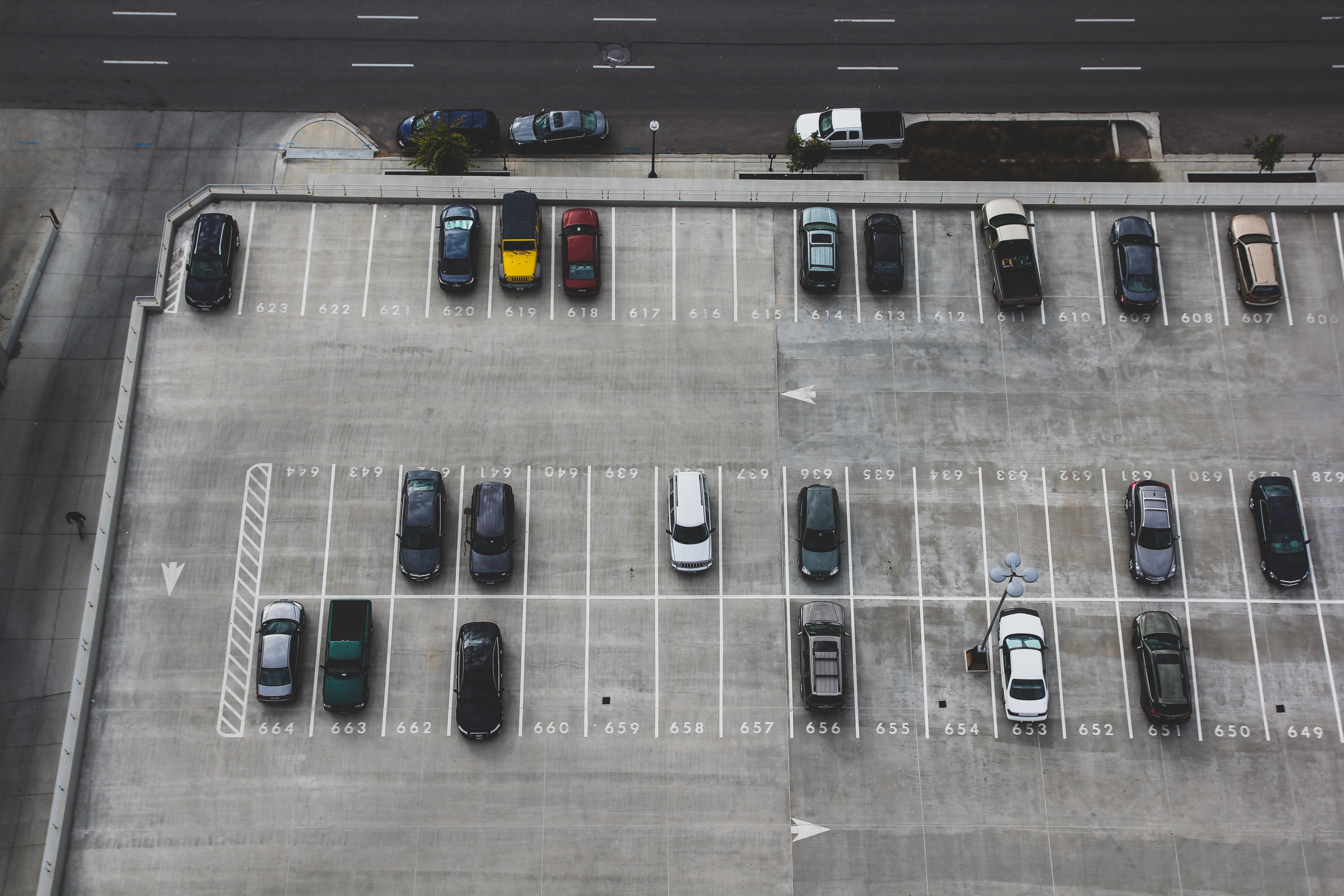 Computer vision used for parking occupancy detection.