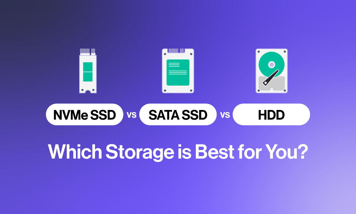 NVMe SSD vs. SATA SSD vs. HDD | SabrePC Blog