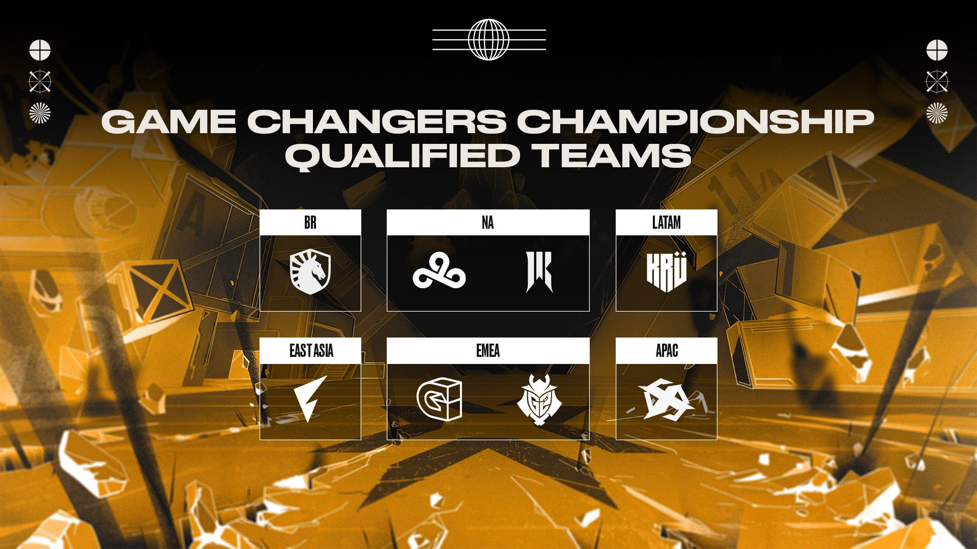 Qualified teams for the Valorant Champions 2023 - Champions Tour