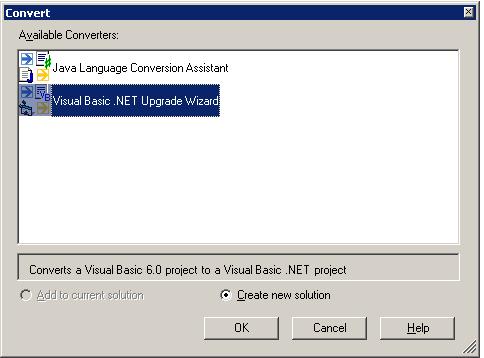 KB20109: How to Upgrade a Microsoft Visual Basic 6.0 Project to