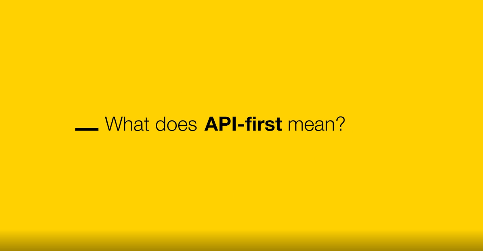'API First' explained in under 1 minute! | MACH Alliance