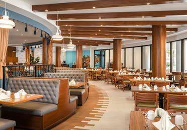 La Veranda offers relaxed buffet dining in a bright setting.