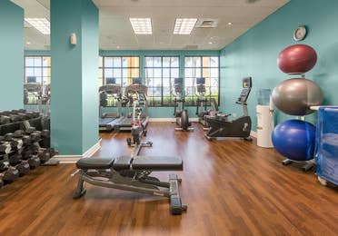 Fitness center at Sunset Cove Resort