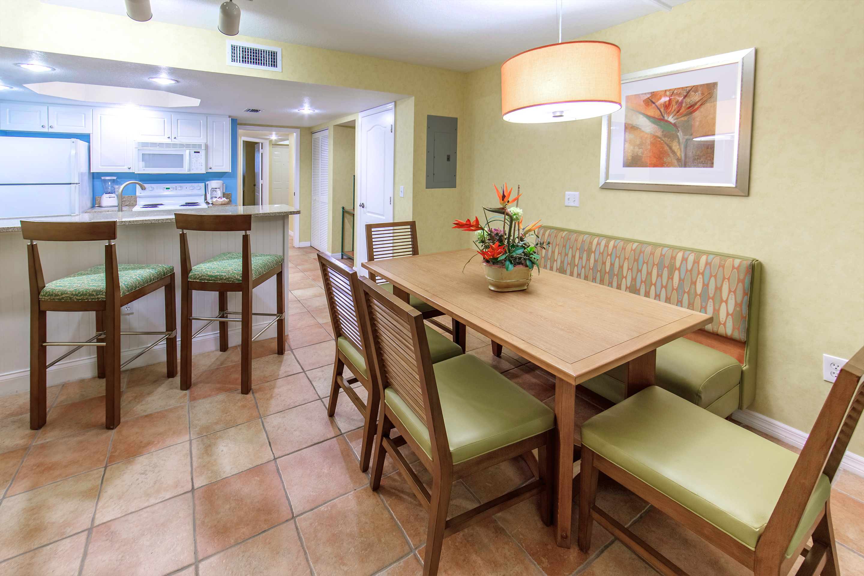 Cape Canaveral Beach Resort One-Bedroom suite kitchen.
